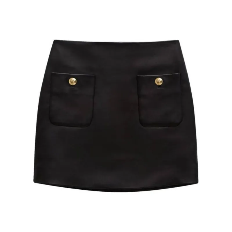 Anine Bing Finn Curved Hem Mini Skirt-0