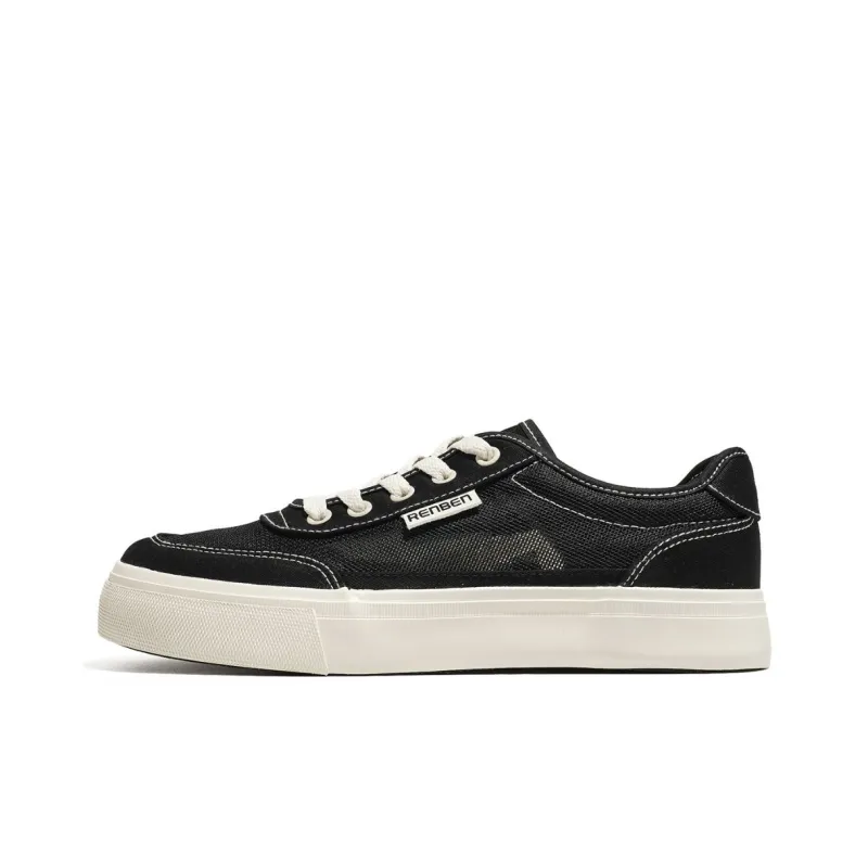 RENBEN Breathable And Slip Resistant Low Top Canvas Shoes Men's-0
