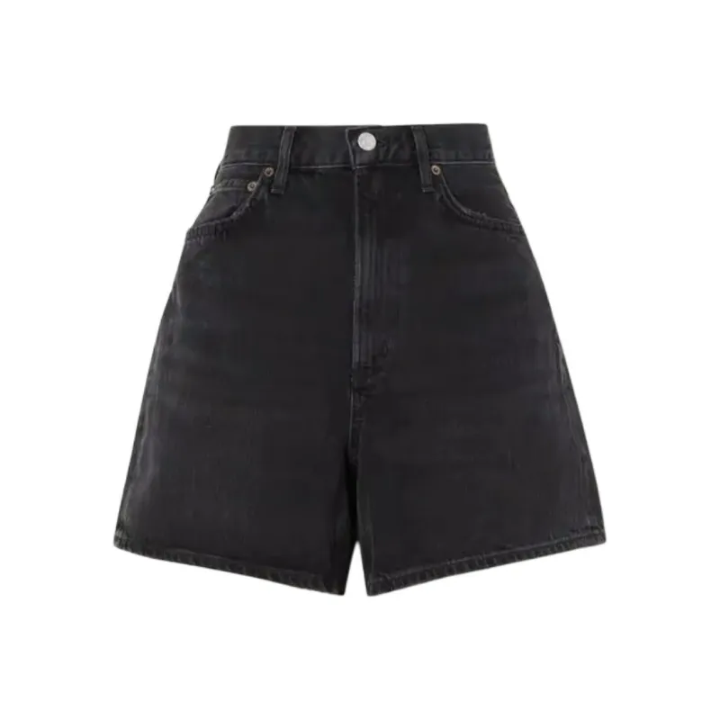 AGOLDE Denim Shorts Women's Black-0