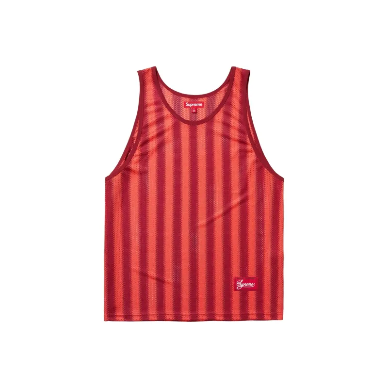 Supreme Stripe Mesh Tank Top-2