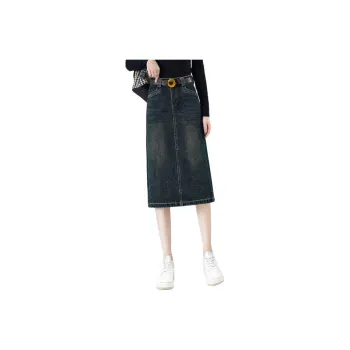 PIERRE CARDIN Denim Short Skirts Women's Black
