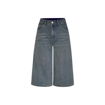 Little Pull Denim Shorts Women's Washed