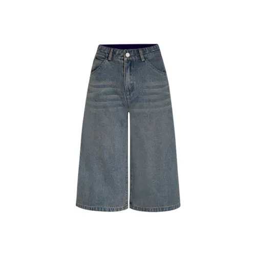 Little Pull Denim Shorts Women's Washed