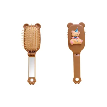 Love Of Wormwood Cartoon Folding Air Cushion Massage Comb Portable Practical