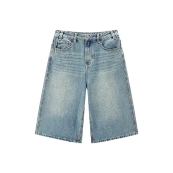LEDIN Denim Shorts Women's Denim Dark Blue
