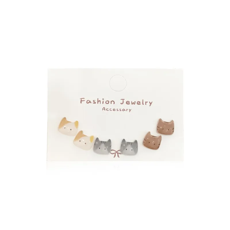 Inkopper Alloy Stud Earrings Women's-3