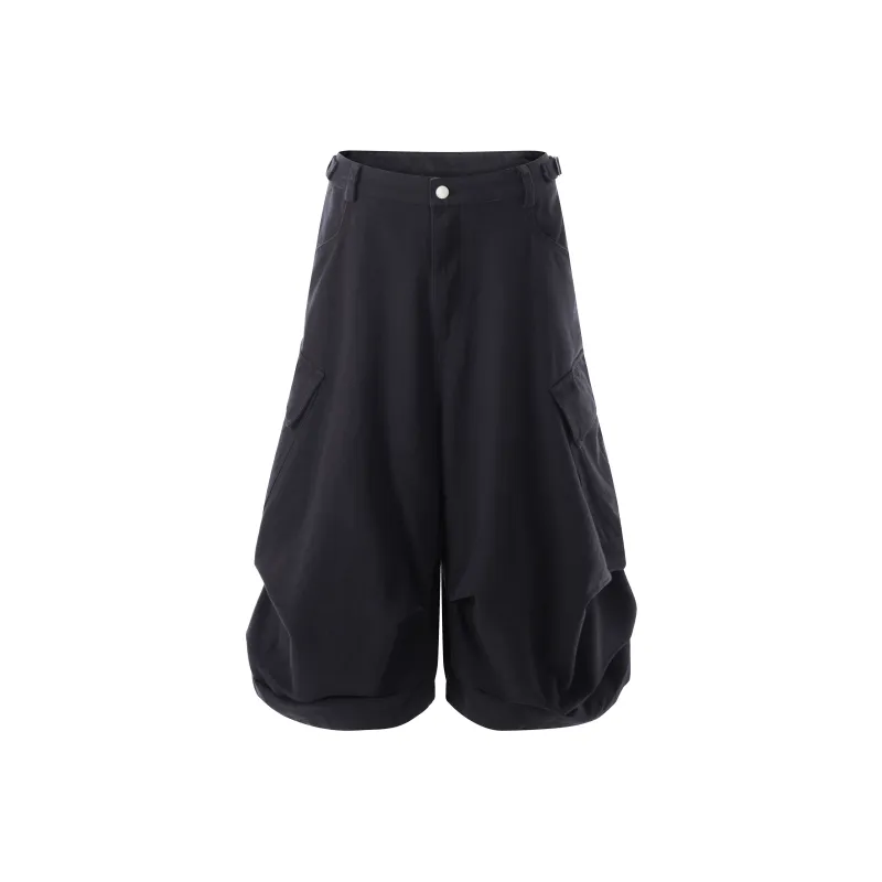 VINMUK Cargo Shorts Unisex Black-8