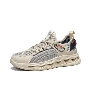 Kuding Running Shoes Men Low Top Blue/Orange