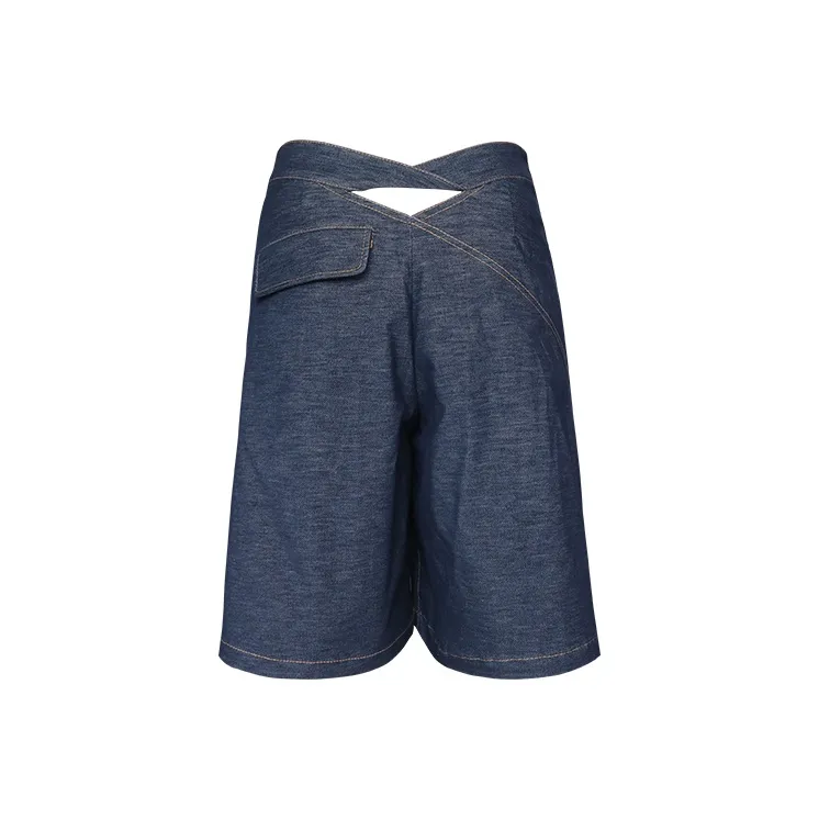 SIQIZ Denim Shorts Women's Royal Blue-1
