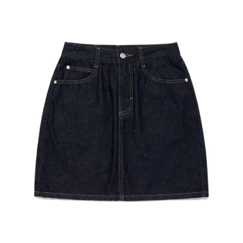 Lee Denim Short Skirts Women's Black