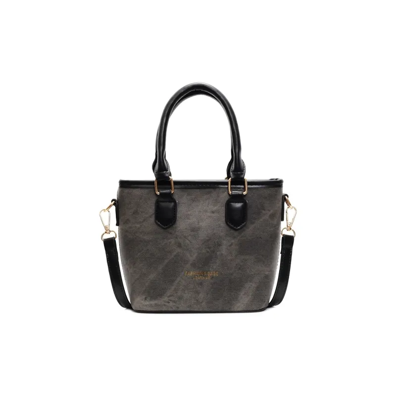 RIVMIND PU Handbag Regular Women's Beige & Black/Black/Brown/Pink-6