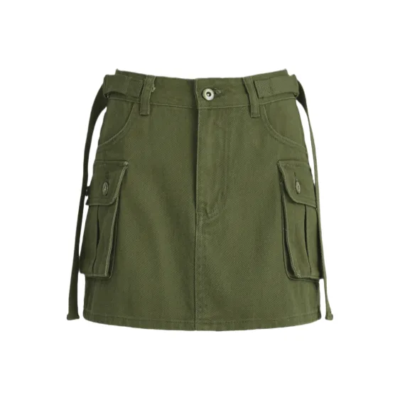 ZXZA Denim Short Skirts Women's-0