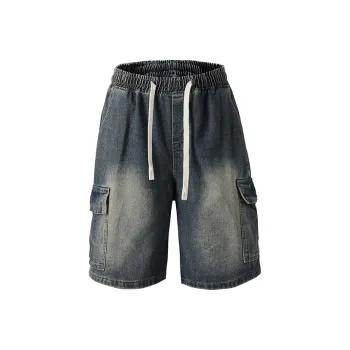 Warrior Ride The Wind Collection Open Ended Smile Collection Denim Shorts Unisex
