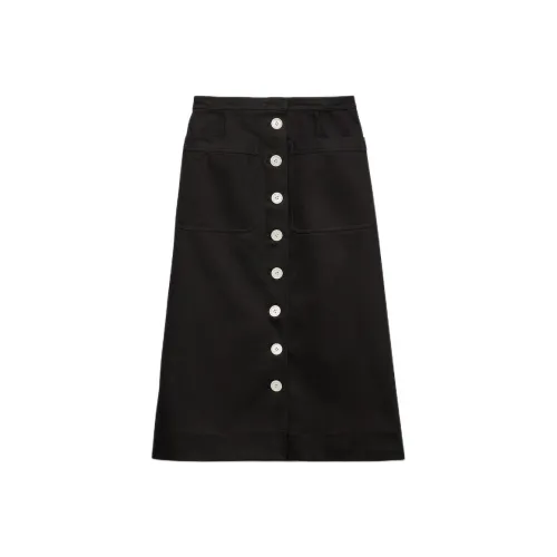 PRADA Casual Long Skirt Women's Black