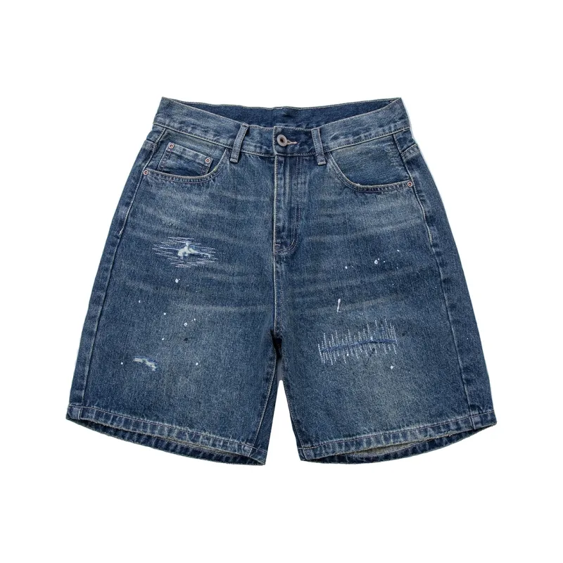 YUZHAOLIN Denim Shorts Women's Blue-0