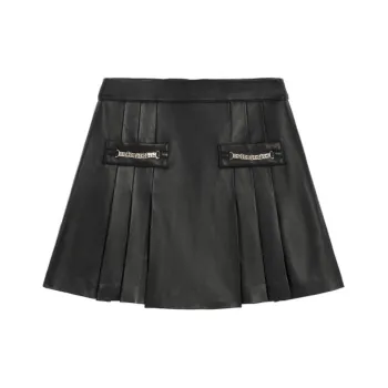 Bebe FW24 Leather Short Skirts Women's Black