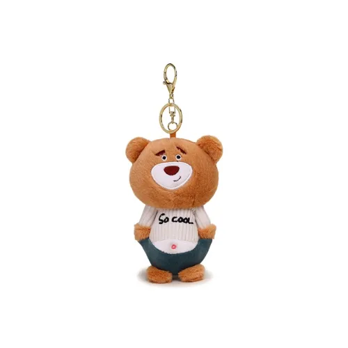 LOEWE Calfskin, Felt Keychains Womens Pink
