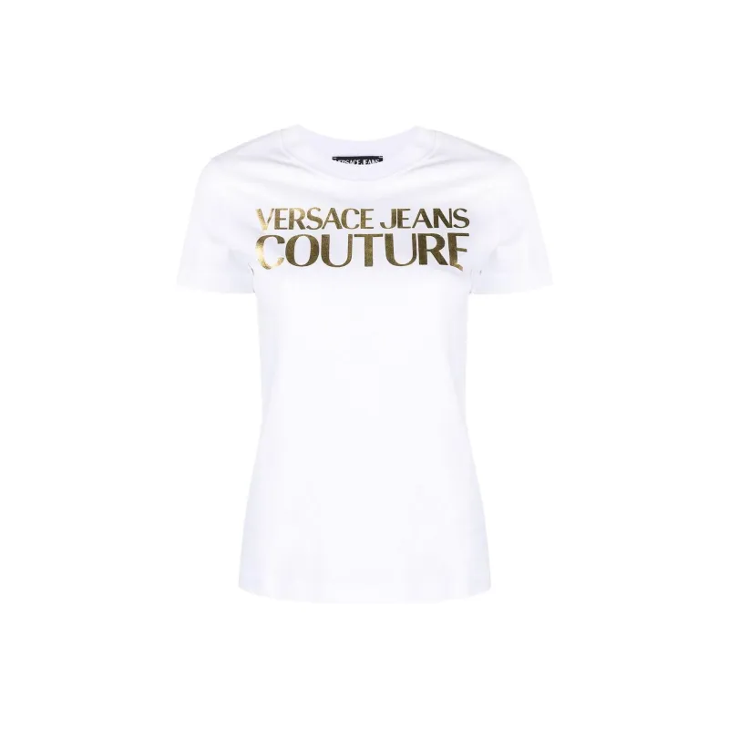 VERSACE JEANS Couture Logo print Cotton T shirt-0