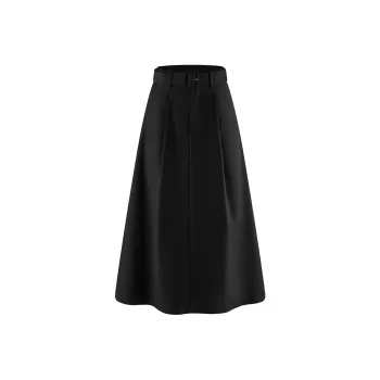A21 Casual Long Skirts Women's Black