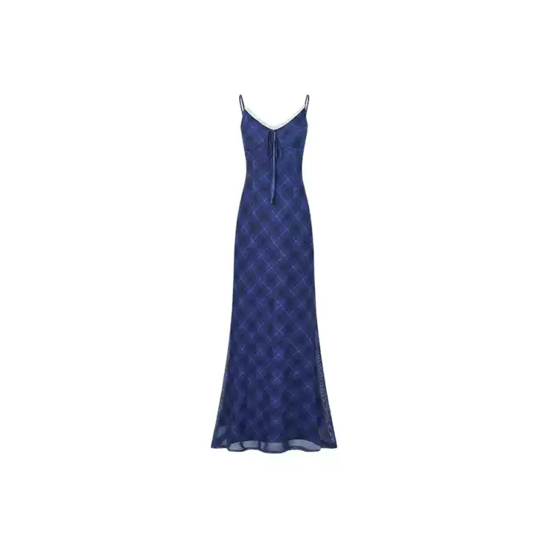 PAZZO Slip Dresses Women's Blue-0