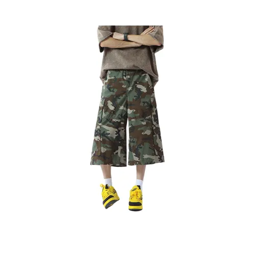 TELENT Denim Shorts Unisex Camouflage