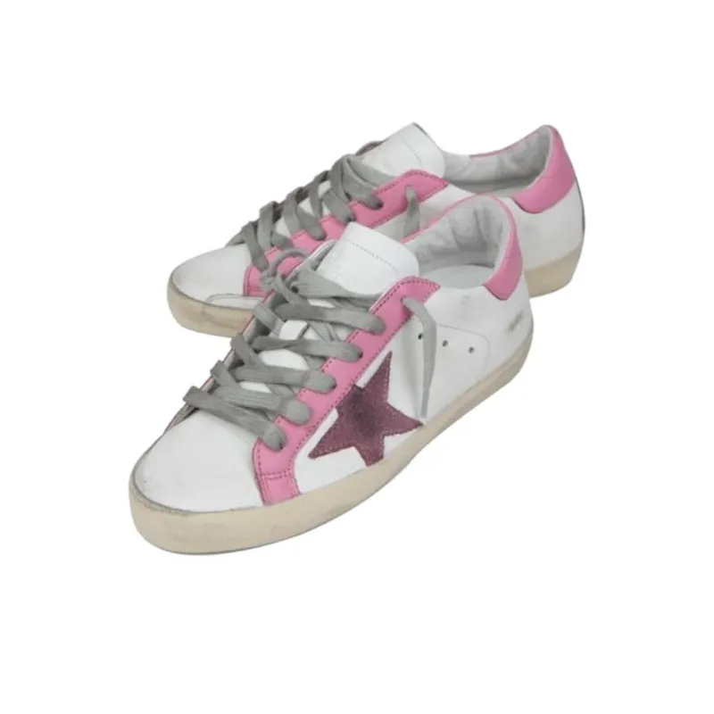 Golden Goose Super Star Low Top Skateboard Shoes Women's White-2