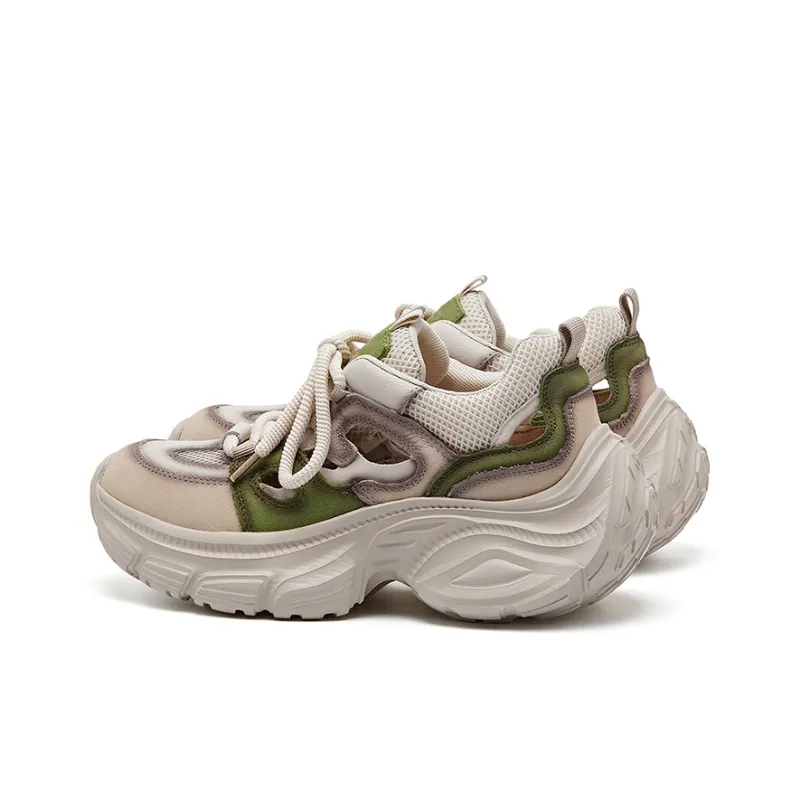 BURGELY Low Top Chunky Sneakers Women's-8