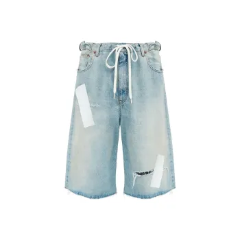 MM6 Maison Margiela Denim Shorts 'Light Blue'