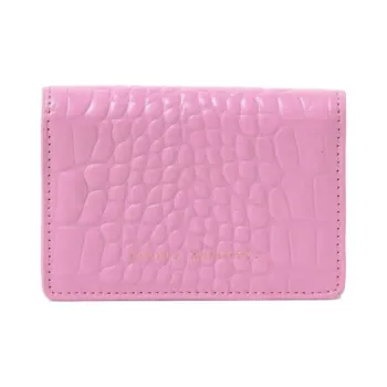 Beams STATUS ANXIETY Collaboration Cow Leather Card Holder Women's Pink