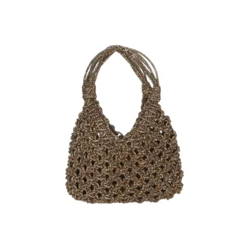 HIBOURAMA Resin Handbag Women's Gold Sand