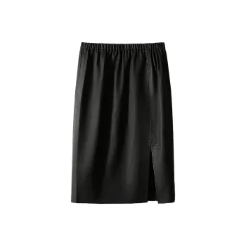 Kele Coco Leather Short Skirts Women's Black