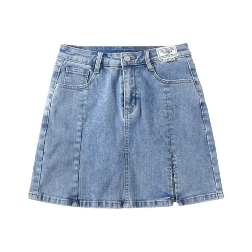 FAWENXIANGZI Denim Short Skirts Women's