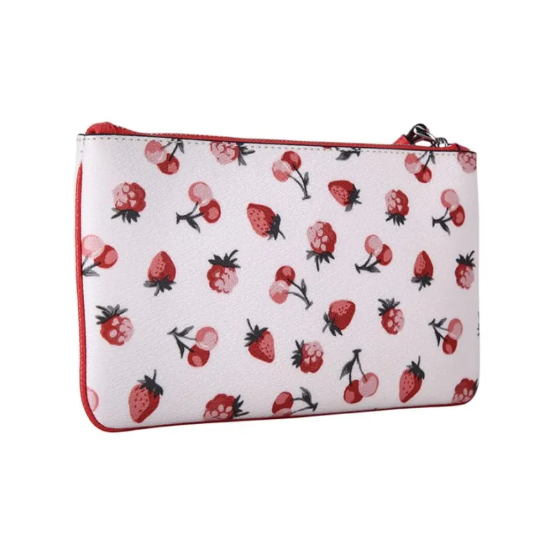COACH Wristlet Wrist Bags Clutches Large Size Women's White-2
