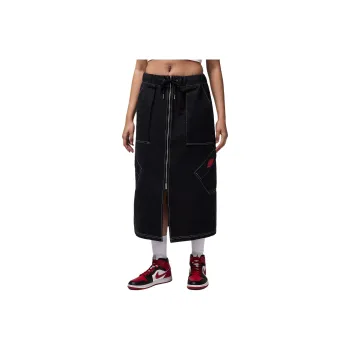 Jordan AirCHICAGO SS25 Casual Long Skirt Women's Black