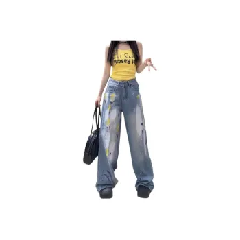 BENGEN Jeans Unisex Blue