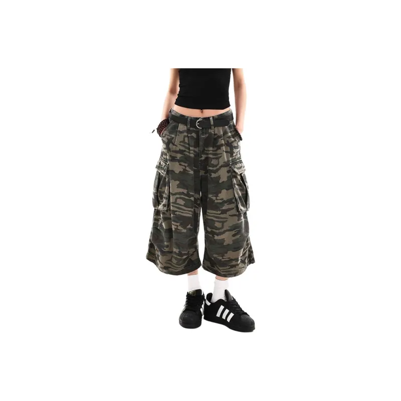NHZN Cargo Shorts Women's Camouflage-0