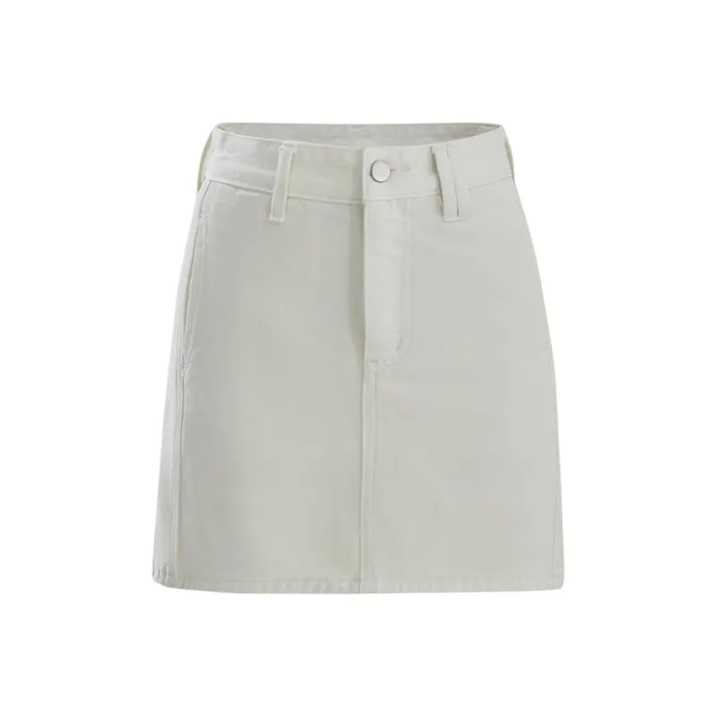 Wen Shan Denim Short Skirts Women's Ecru-0