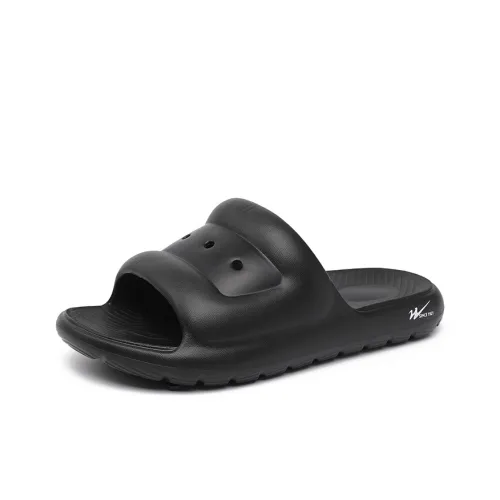 DOUBLE STAR 88 Quiet Slip Resistant Slide Slippers Men's Black