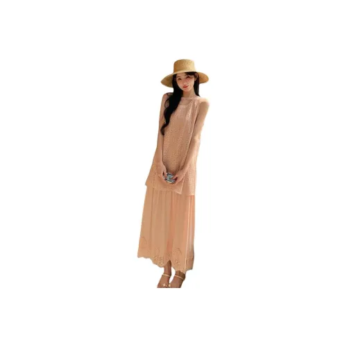 TEME Sleeveless Dresses Women's Pink