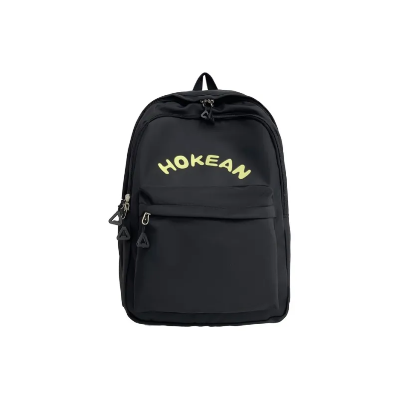Yalu Nylon Backpack Unisex White/Black/Pink/Yellow-18