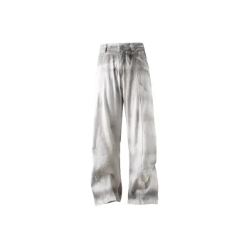 HKRXEC Jeans Men Dirty White