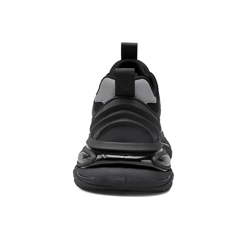 IZEIZIG Chunky Sneakers Men Low Top Black-3
