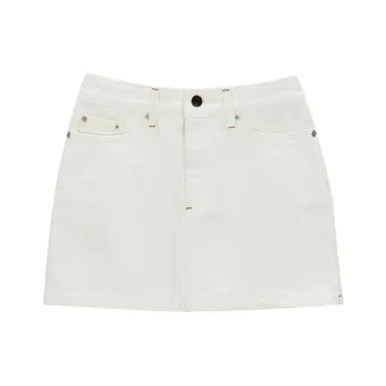 Asif calie Denim Short Skirts Women's White