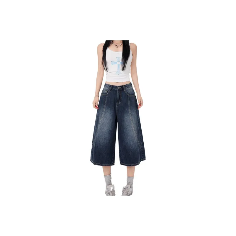 Kazakhstan Denim Shorts Women's-0