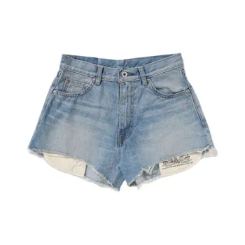 A BATHING APE SS25 Denim Shorts Women's Blue NYX