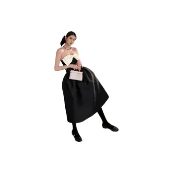 QYPRF Sleeveless Dresses Women's Black