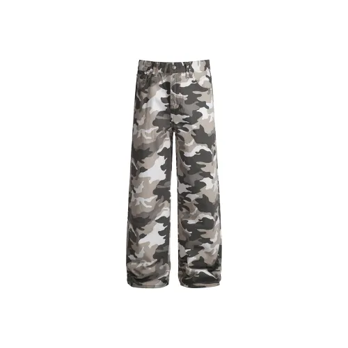 LESS BEARS Jeans Women's Gray White