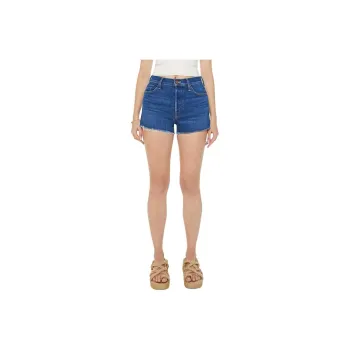 MOTHER SS24 Denim Shorts Women's COASTAL COLORS/Dark Blue