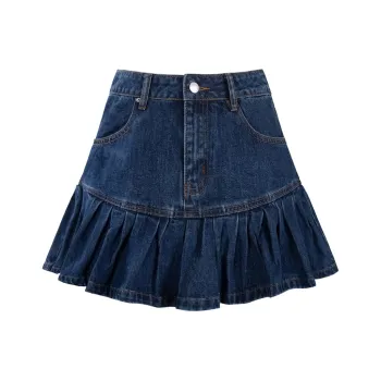 UNIFREE Denim Short Skirts Women's Blue