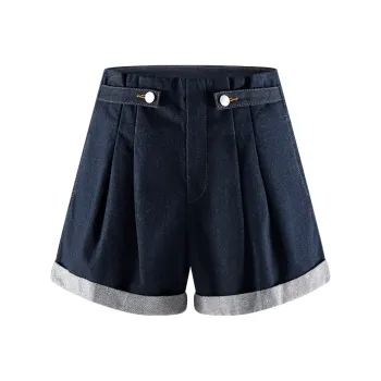 A21 Denim Shorts Women's Special Dark Blue